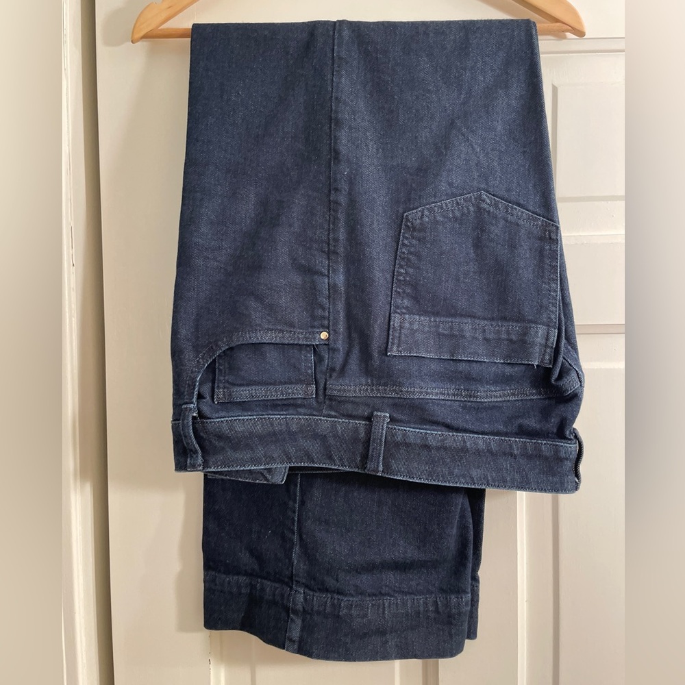 Talbots Straight Leg Jeans in Dark Blue Denim